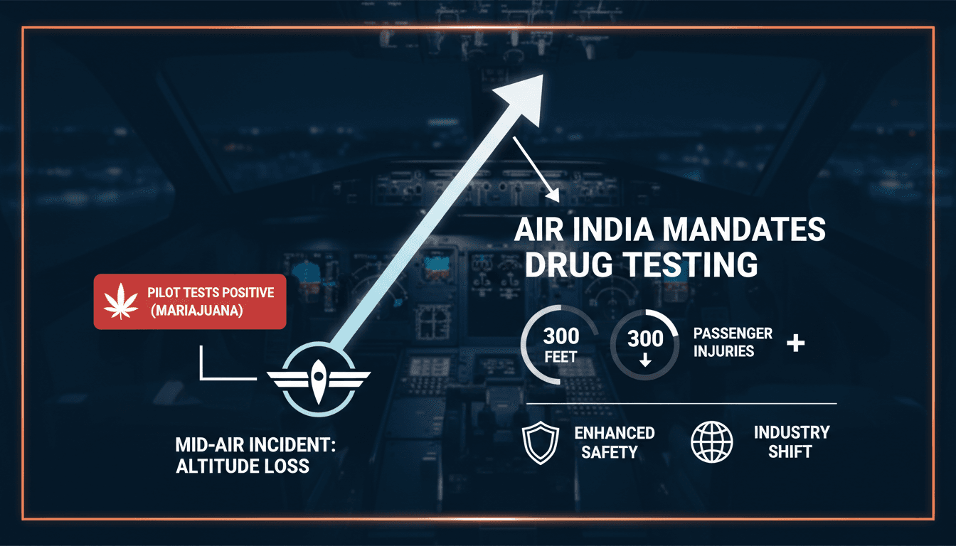 Air India mandates drug testing for pilots after mid-air incident