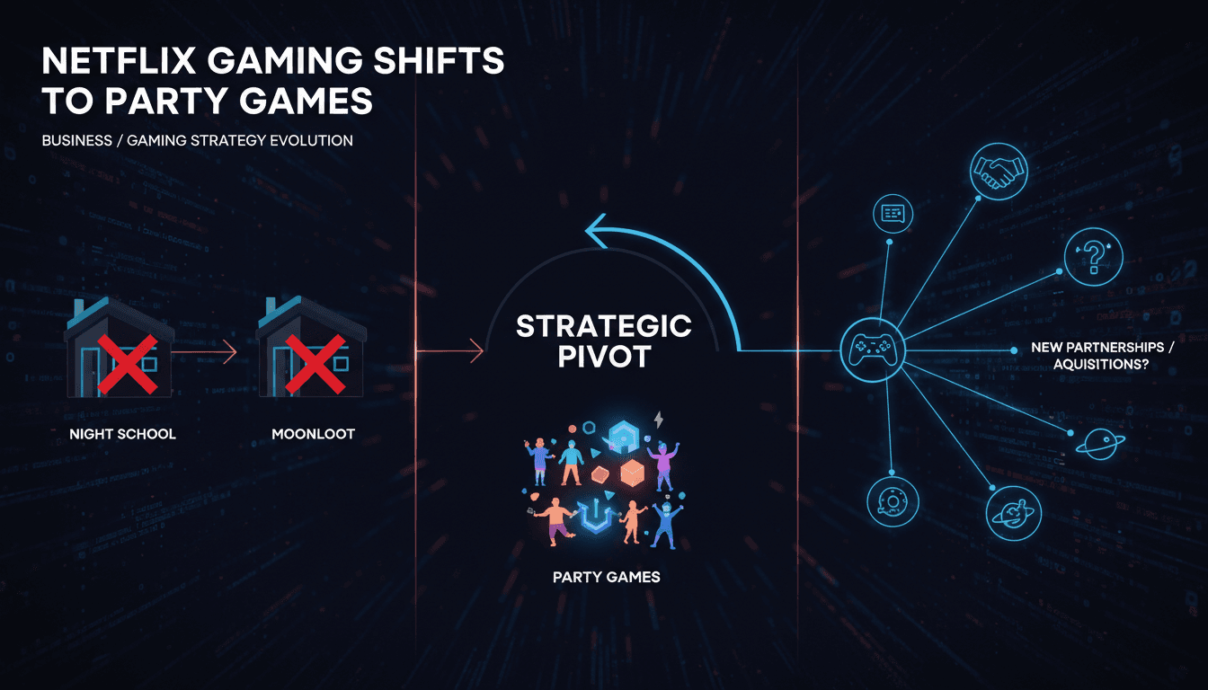 Netflix gaming strategy shift with studio closures
