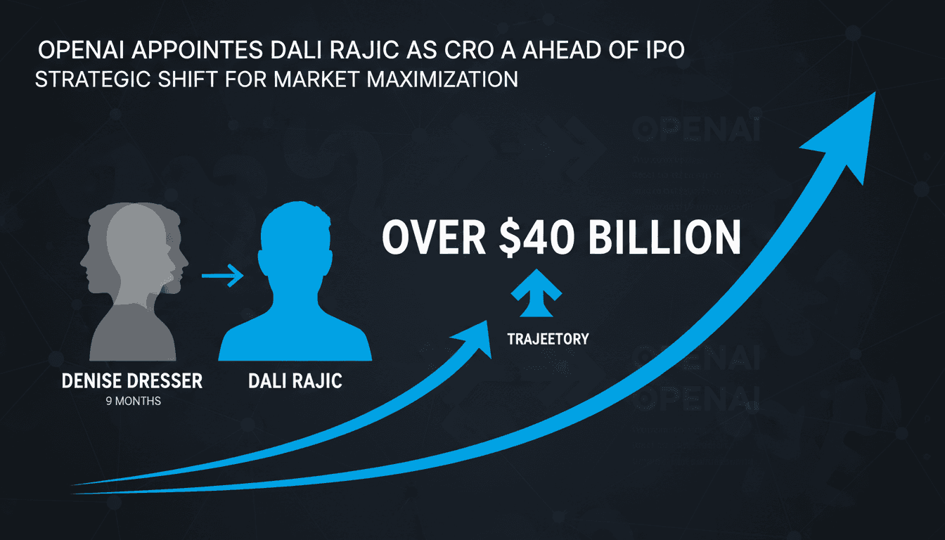 OpenAI's new Chief Revenue Officer Dali Rajic during a press event.