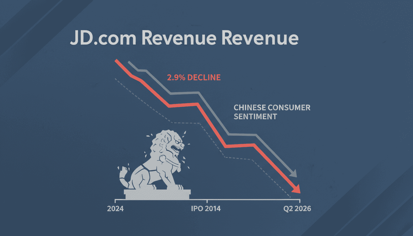 JD.com reports first revenue decline since IPO amid declining Chinese consumer sentiment