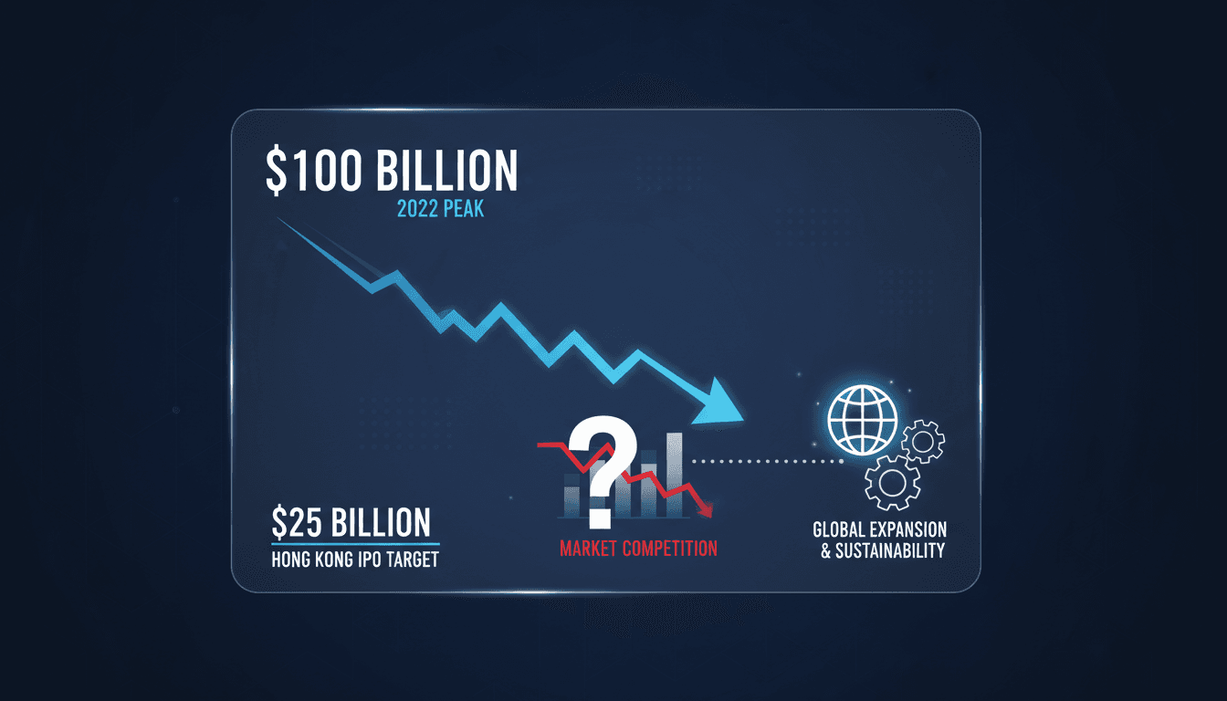 Shein logo with a backdrop of financial market graphics