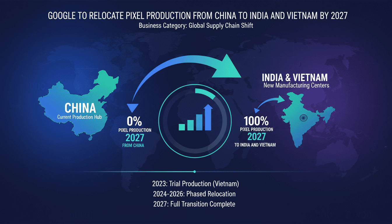 Google to Relocate Pixel Production from China to India and Vietnam by 2027