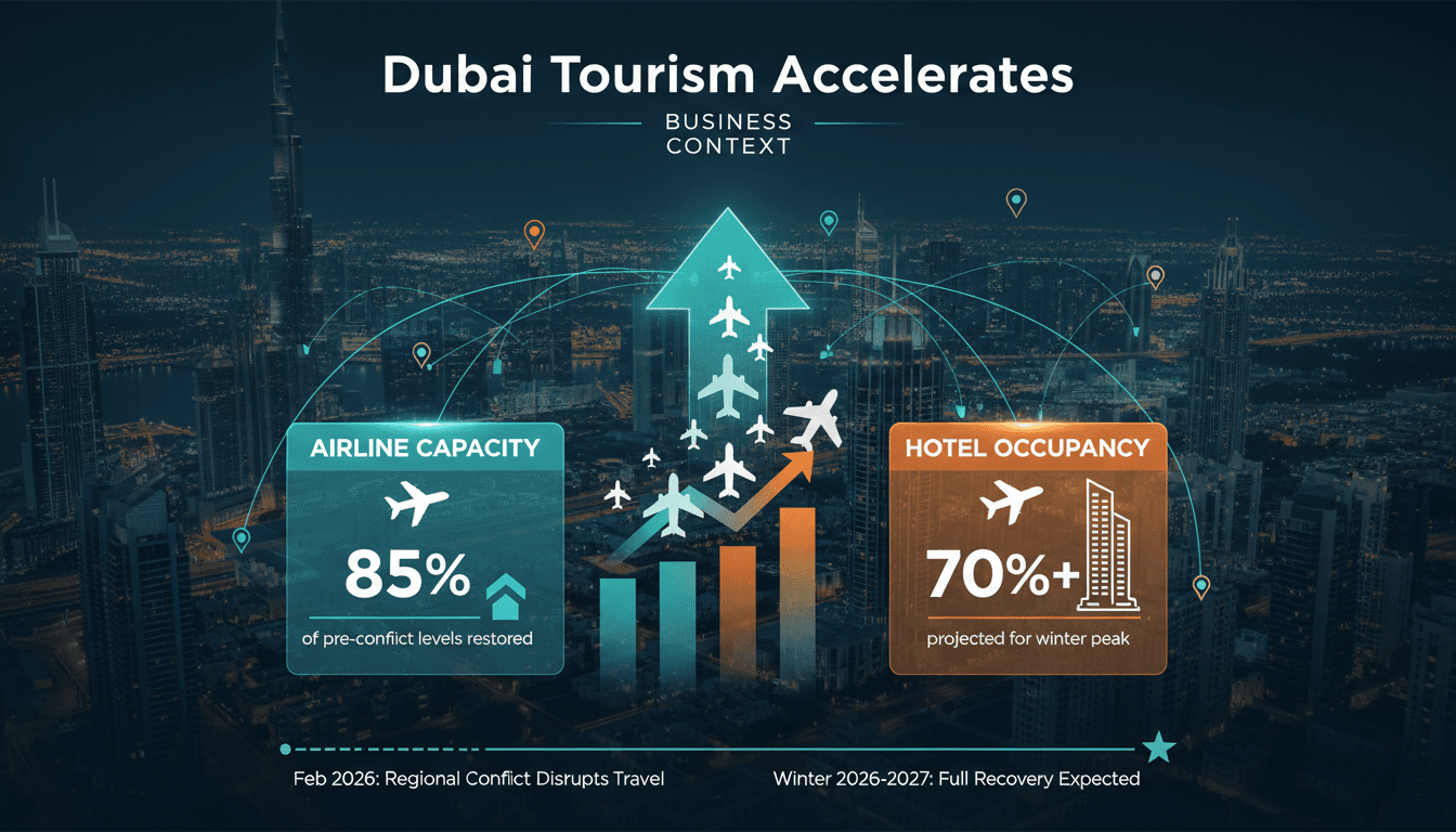 Dubai tourism recovery accelerates as airlines restore capacity after regional conflict