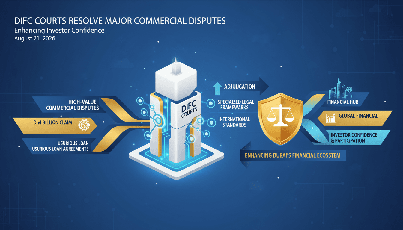 DIFC Courts Resolve Major Commercial Disputes Enhancing Investor Confidence