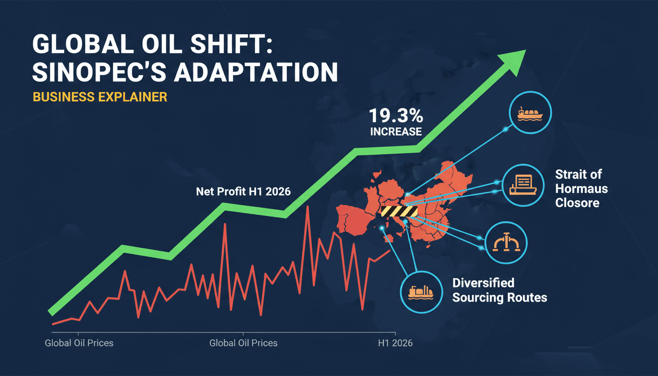 Sinopec's profit growth and global oil price trends amid Middle East crisis.
