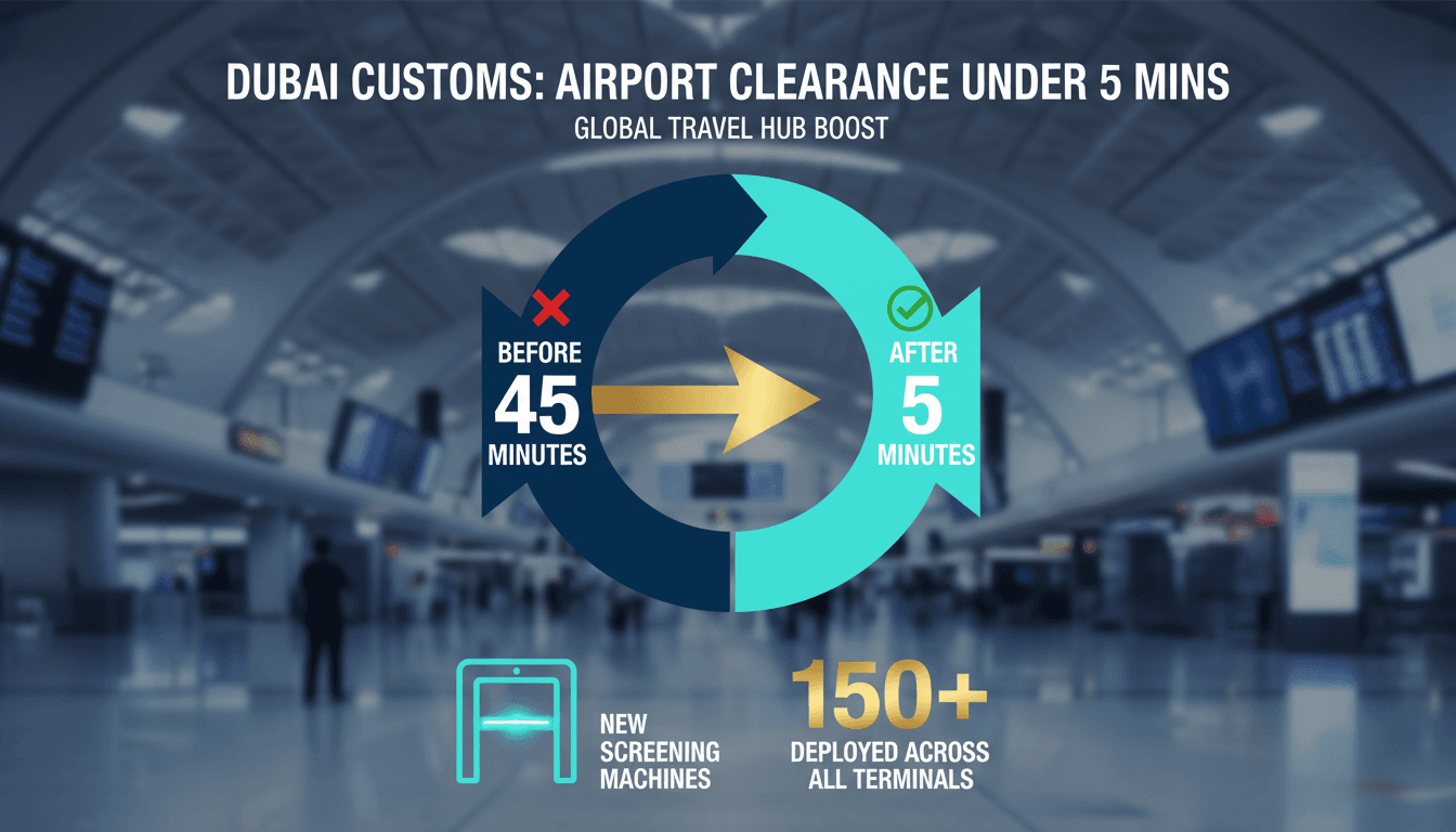 Dubai Customs Reduces Airport Clearance Times to Under Five Minutes