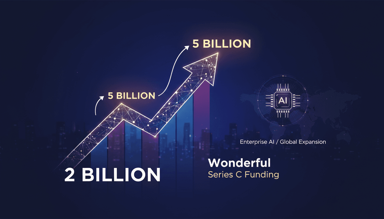 A visual representation of Wonderful's growth and funding milestones in the enterprise AI sector.