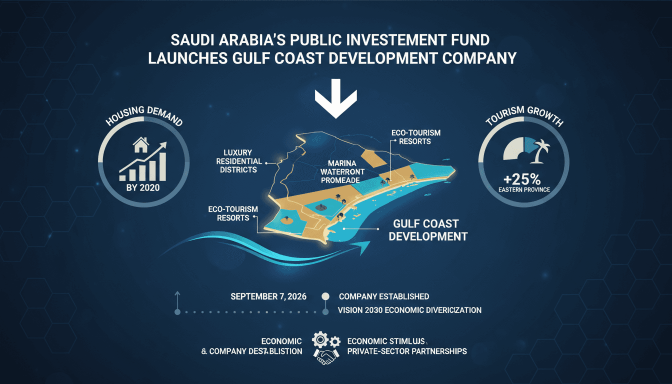 Saudi Arabia's Public Investment Fund Launches Gulf Coast Development Company for Al-Khafji Project