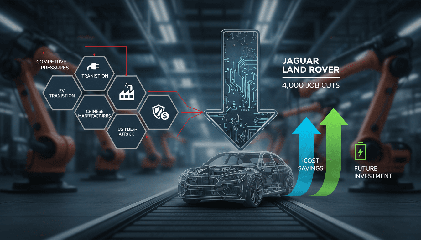 Jaguar Land Rover to Cut 4,000 Jobs Amid Competitive Pressures