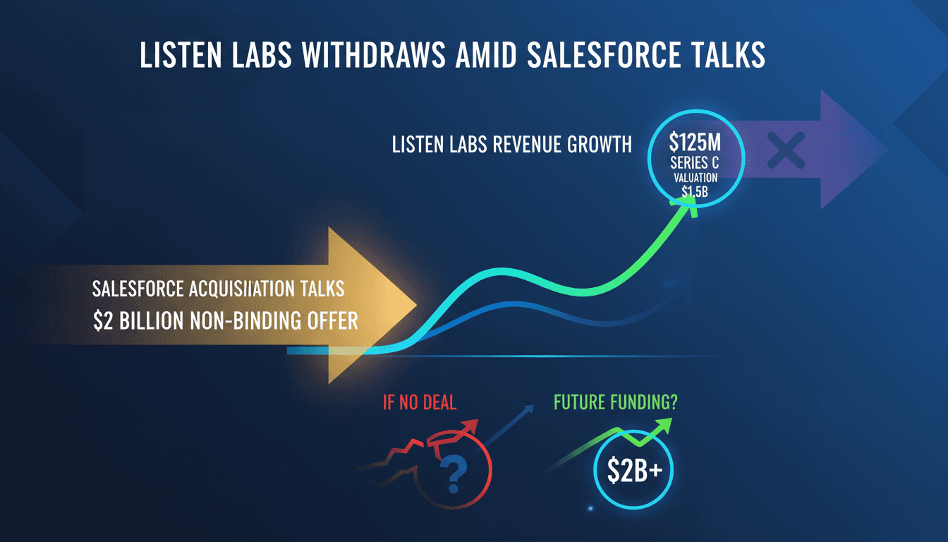 Listen Labs Withdraws from $1.5 Billion Funding Round Amid Salesforce Acquisition Talks