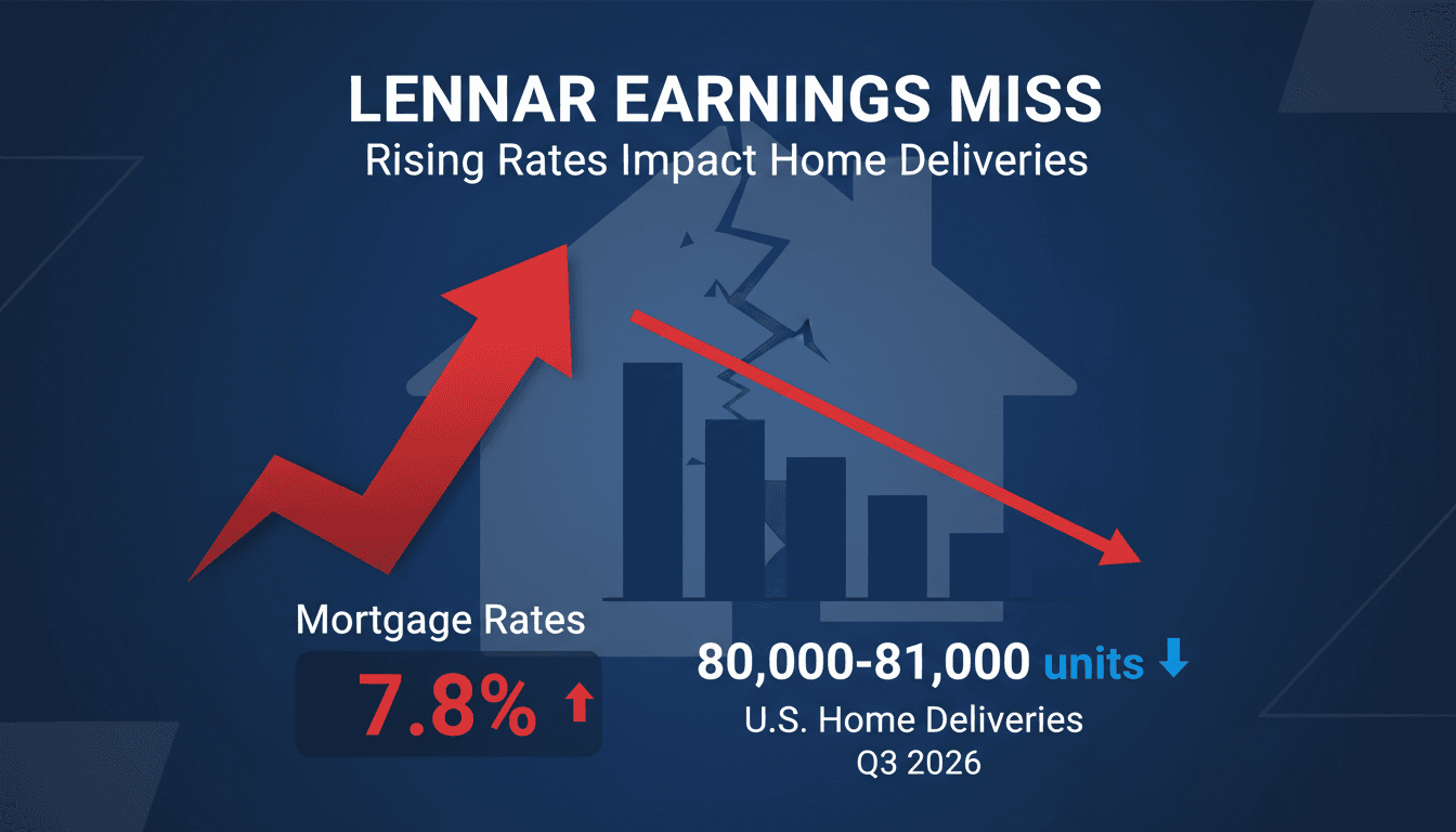 Lennar Corporation Reports Q3 2026 Earnings Miss and Lowers Full-Year Delivery Guidance