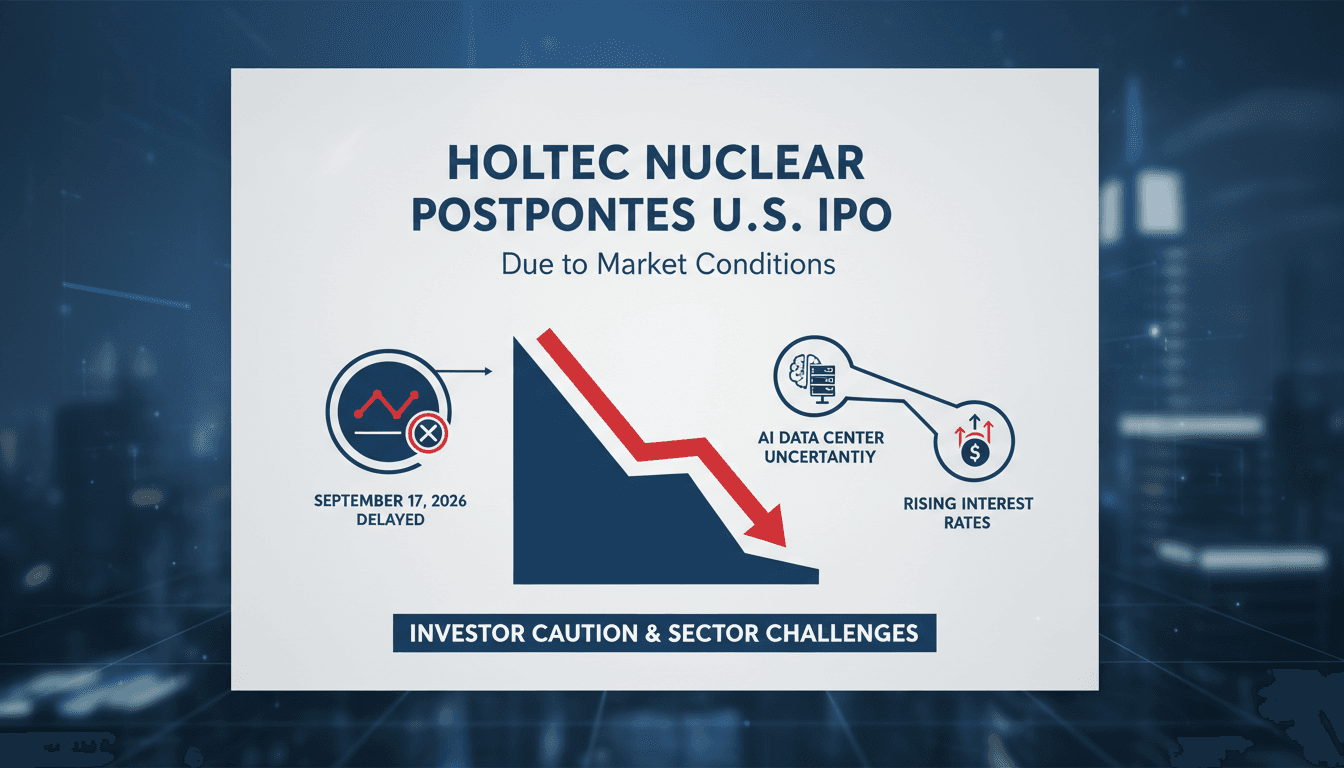 Holtec Nuclear Postpones U.S. IPO Due to Market Conditions