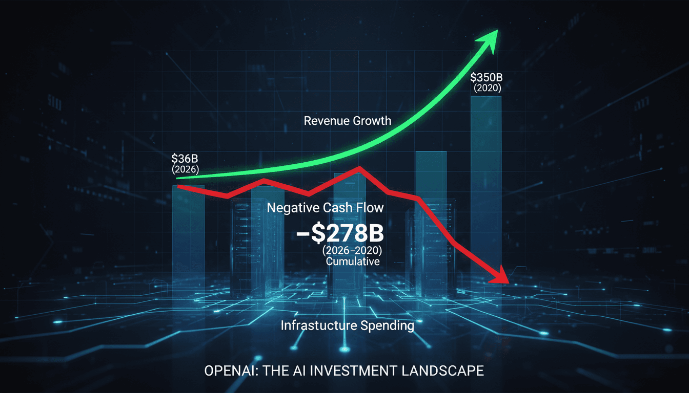 OpenAI Projects $278 Billion Negative Cash Flow Through 2030 Amid Heavy Infrastructure Spending
