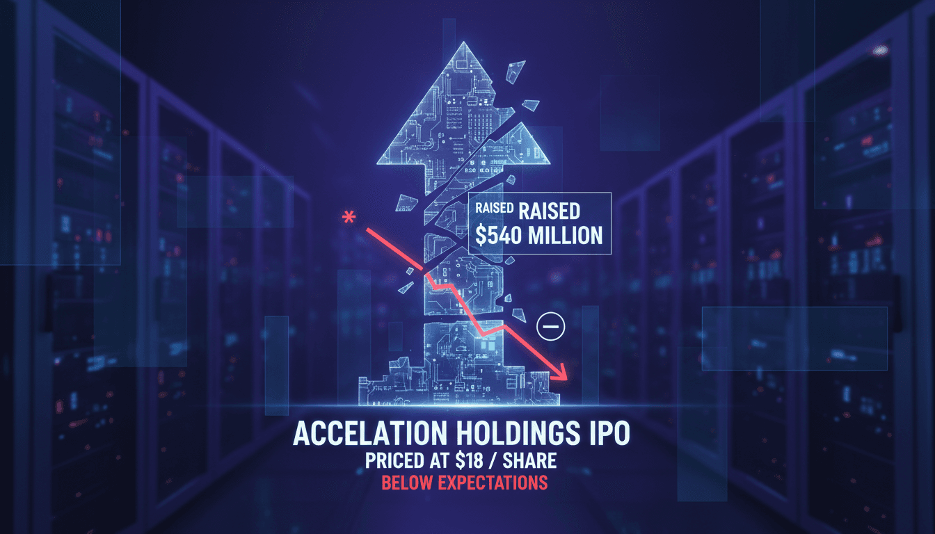 Accelevation Holdings Raises $540 Million in Nasdaq IPO Below Market Expectations