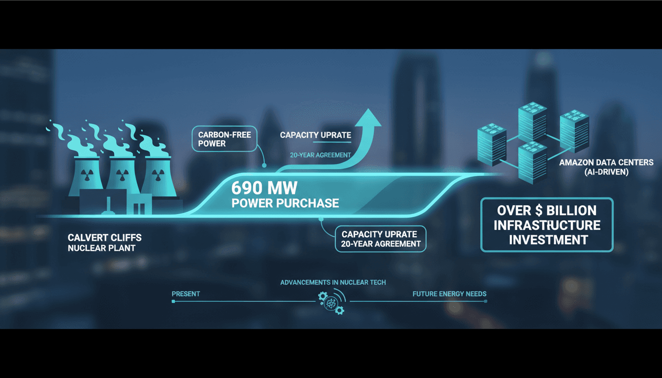 Amazon and Constellation Energy Sign 20-Year Power Purchase Agreement for Nuclear Plant