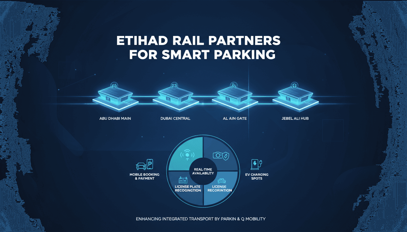 Etihad Rail Partners with Parkin and Q Mobility for Smart Parking Solutions