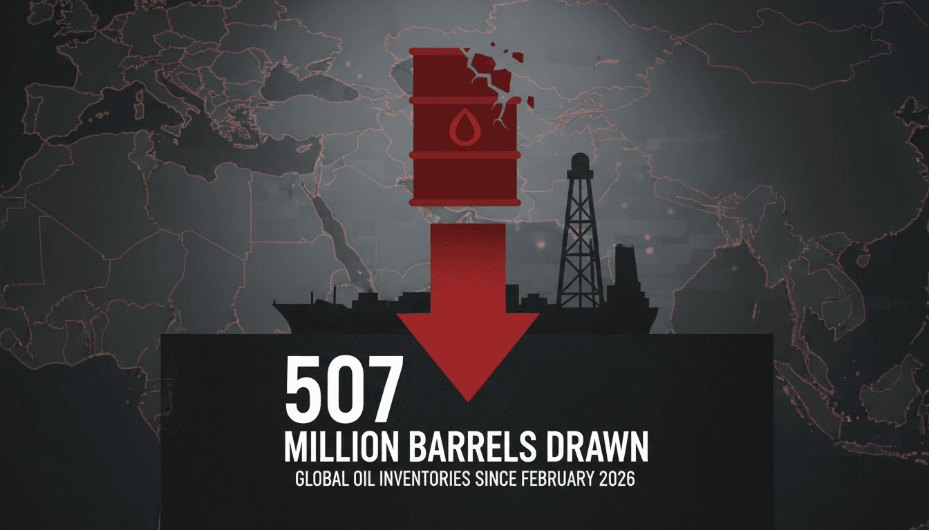 Chevron CEO Mike Wirth discusses global oil inventory depletion at a conference.