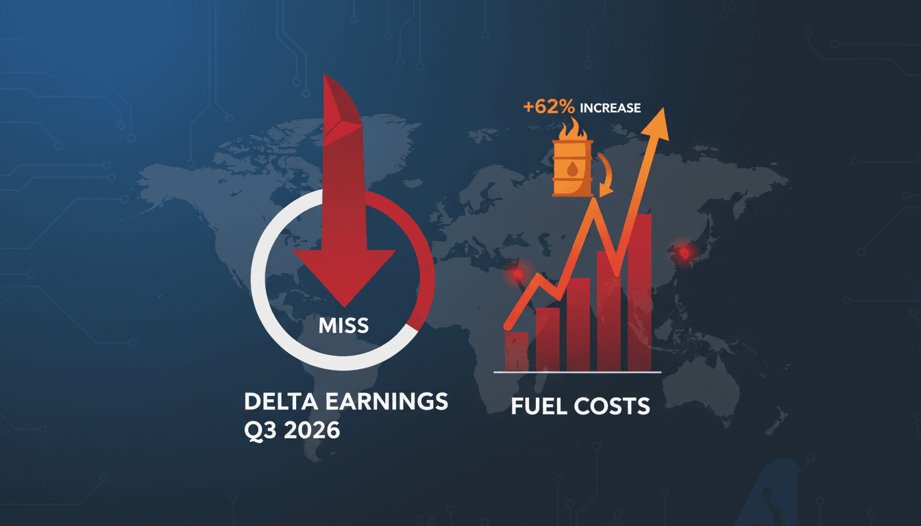 Delta CEO Ed Bastian speaking at a press conference about earnings, with a focus on rising fuel costs and competition.