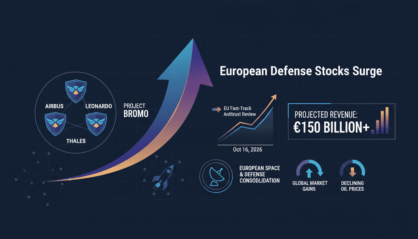 A visual representation of the European defense stocks rally, highlighting key players and market dynamics.