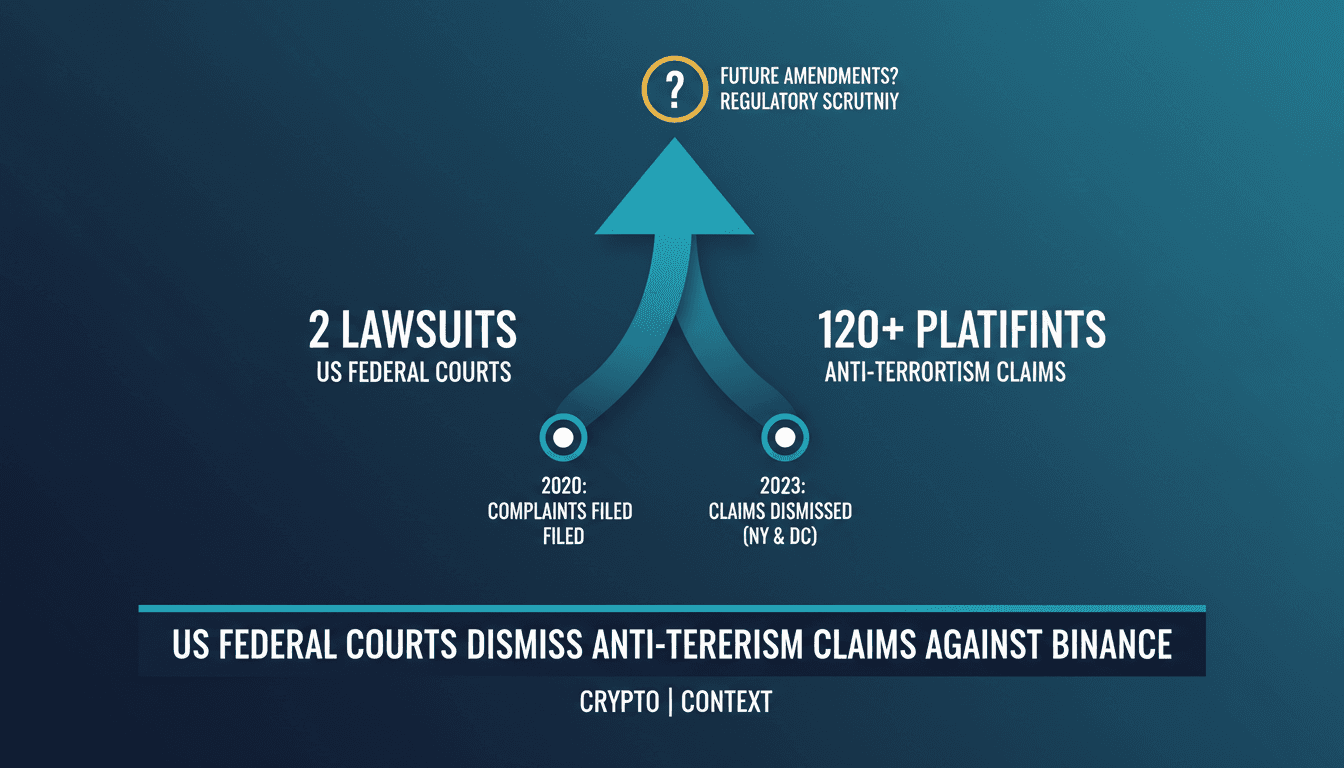 US Federal Courts Dismiss Anti-Terrorism Claims Against Binance