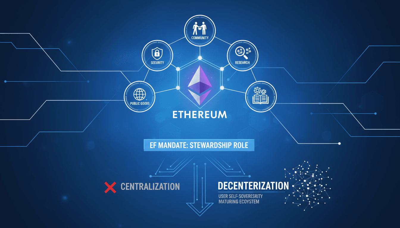 Ethereum Foundation Releases EF Mandate Document Defining Stewardship Role
