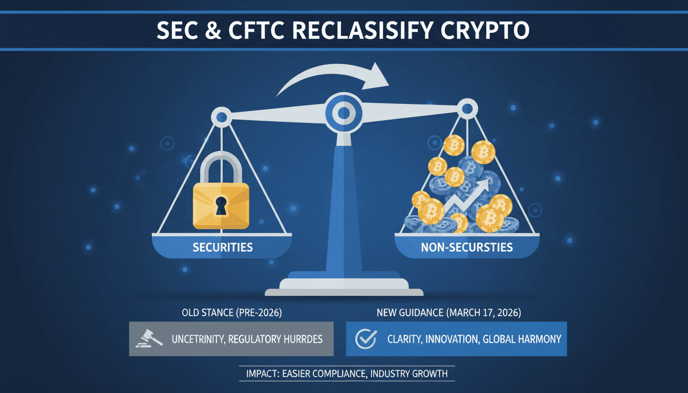 SEC and CFTC Classify Most Crypto Assets as Non-Securities