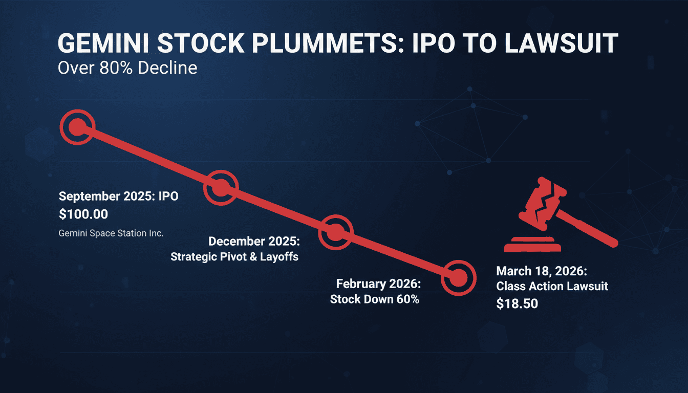 Gemini Cryptocurrency Exchange Hit with Class Action Lawsuit Over IPO Misrepresentations