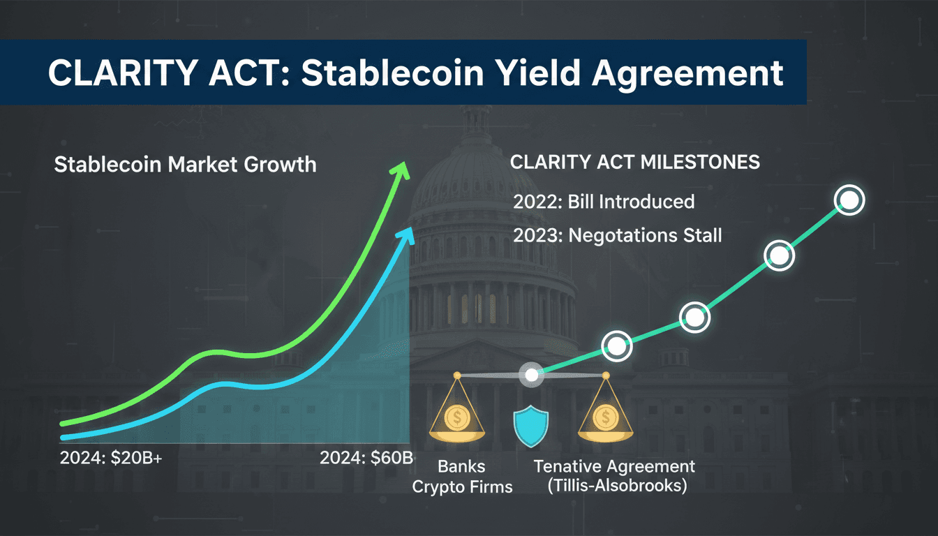 Tentative Agreement Reached on Stablecoin Yield Provisions in CLARITY Act