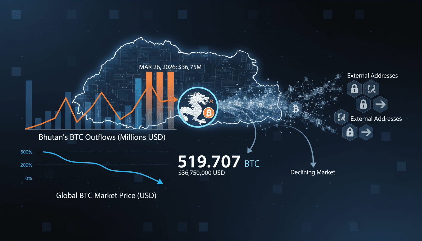 Bhutan Government Transfers 519.707 Bitcoin to External Addresses Amid Ongoing Economic Initiatives