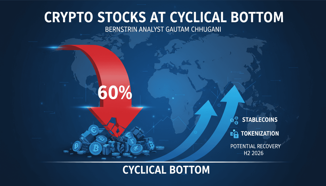 Bernstein Identifies Crypto Stocks at Cyclical Bottom Following 60% Decline