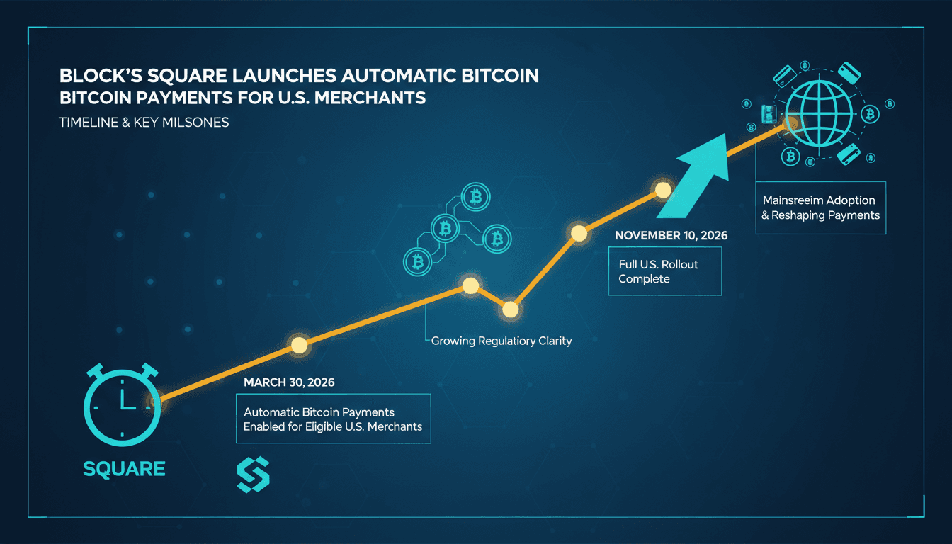 Block's Square Launches Automatic Bitcoin Payments for U.S. Merchants