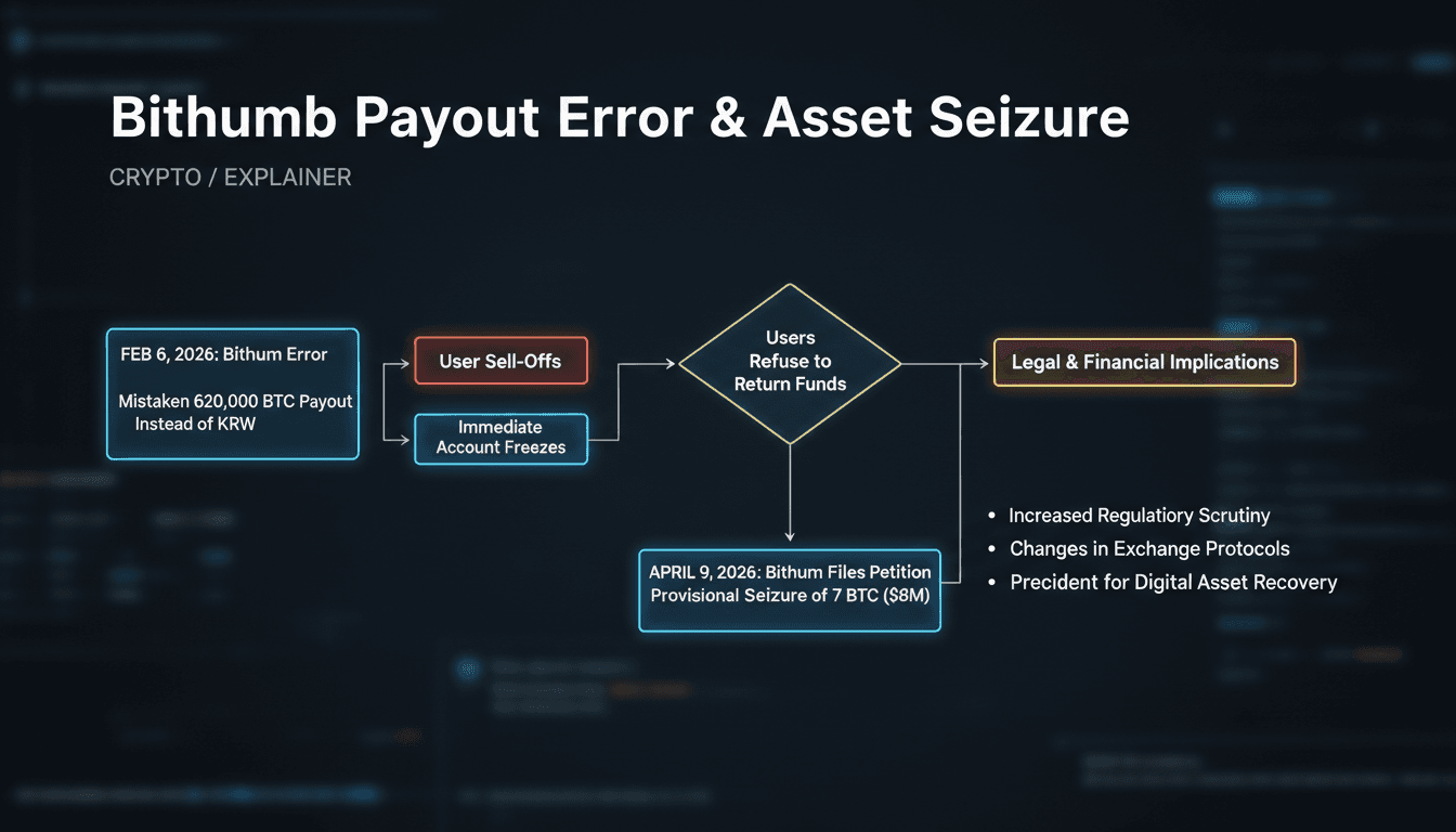 Bithumb Files for Provisional Seizure of $8 Million in Bitcoin Due to Payout Error