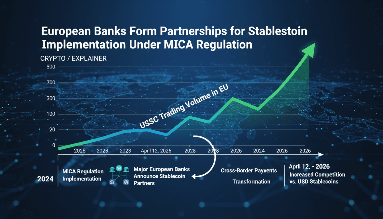 European Banks Form Partnerships for Stablecoin Implementation Under MiCA Regulation
