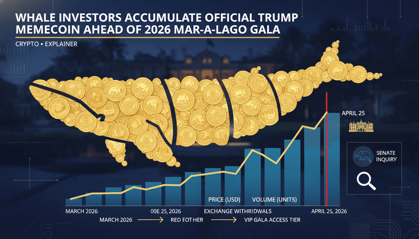 Whale Investors Accumulate OFFICIAL TRUMP Memecoin Ahead of 2026 Mar-a-Lago Gala