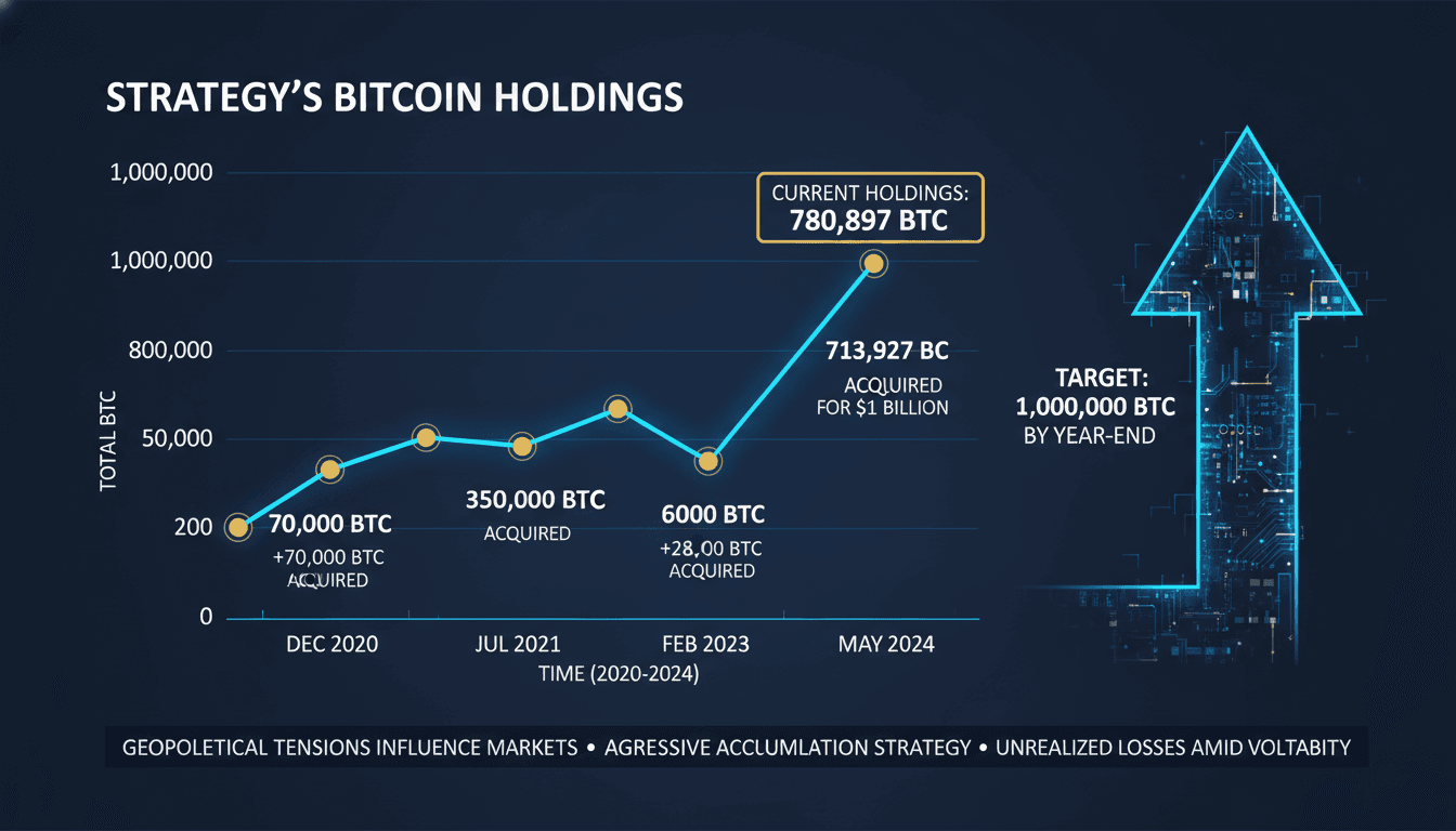 Strategy Acquires 13,927 Bitcoin for $1 Billion, Increasing Holdings to 780,897 BTC