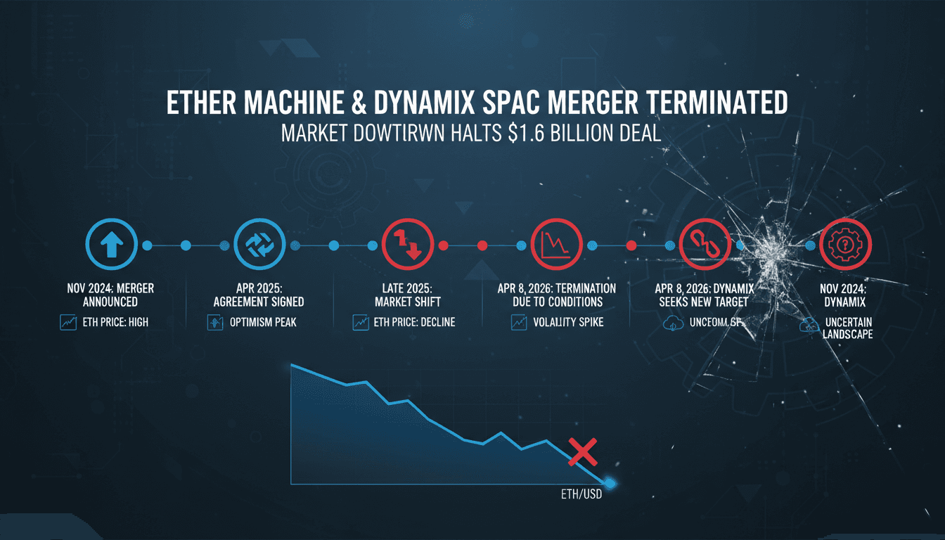 Ether Machine and Dynamix Corporation Terminate SPAC Merger Due to Market Conditions