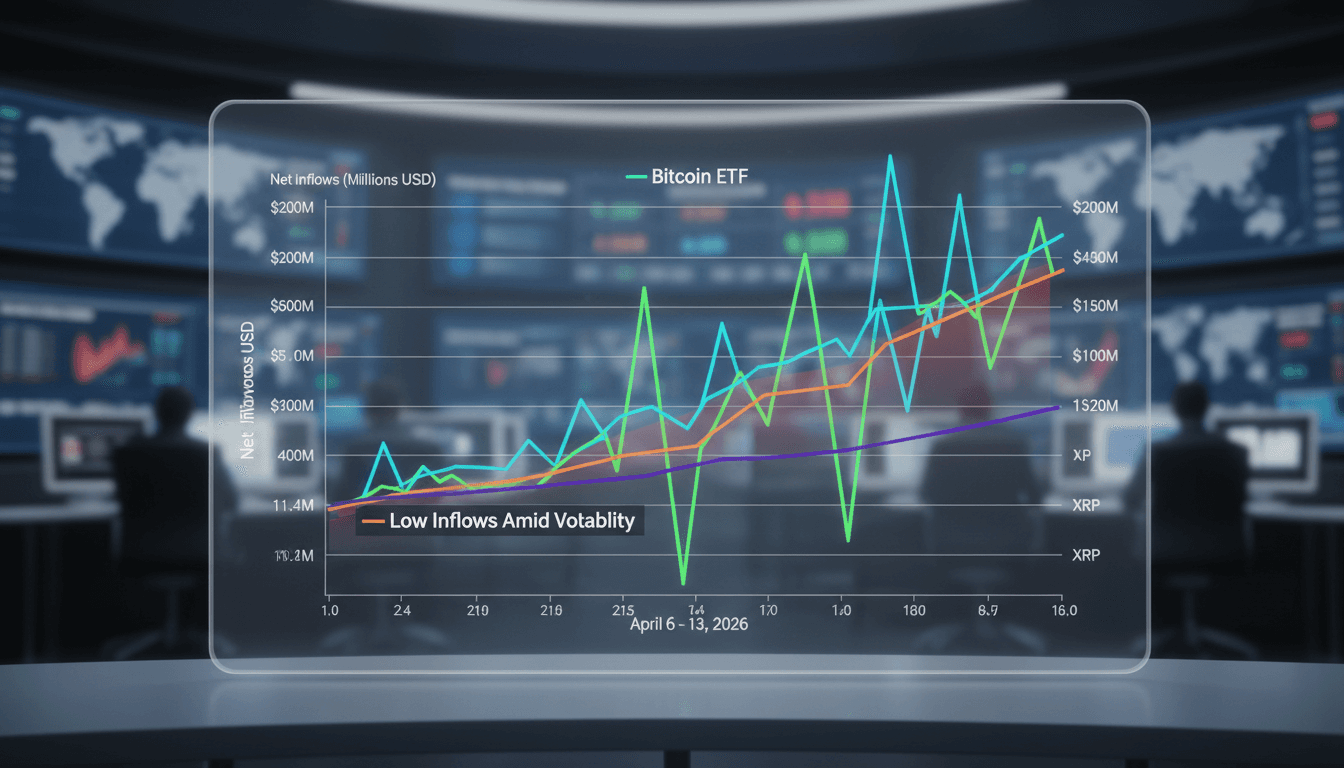 Solana and XRP ETFs Experience Low Inflows Amid Market Volatility