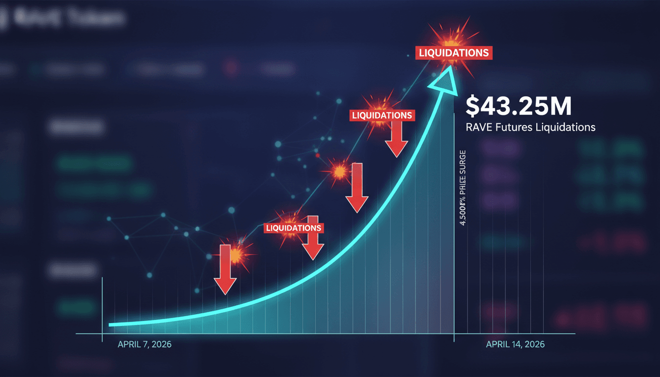 RAVE Token Sees $43.25 Million in Futures Liquidations Amid Short Squeeze