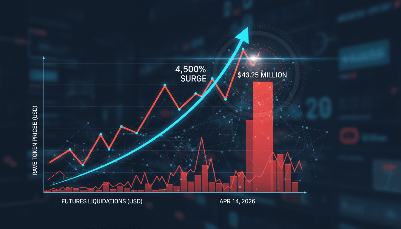 RAVE Token Surges 4,500% Leading to $43.25 Million in Futures Liquidations