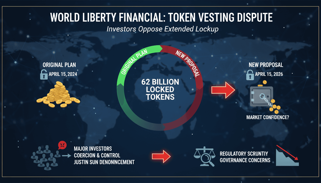 World Liberty Financial Investors Oppose Token Vesting Proposal