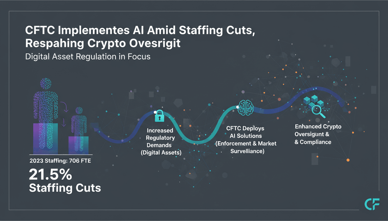 CFTC Implements AI Solutions Amid Significant Staffing Cuts Impacting Cryptocurrency Oversight