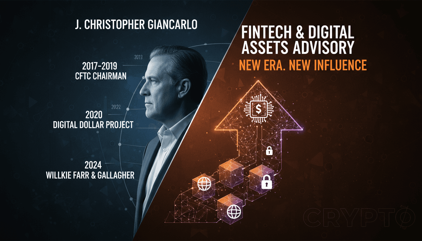 J. Christopher Giancarlo Leaves Law Practice to Focus on Fintech and Digital Assets Advisory