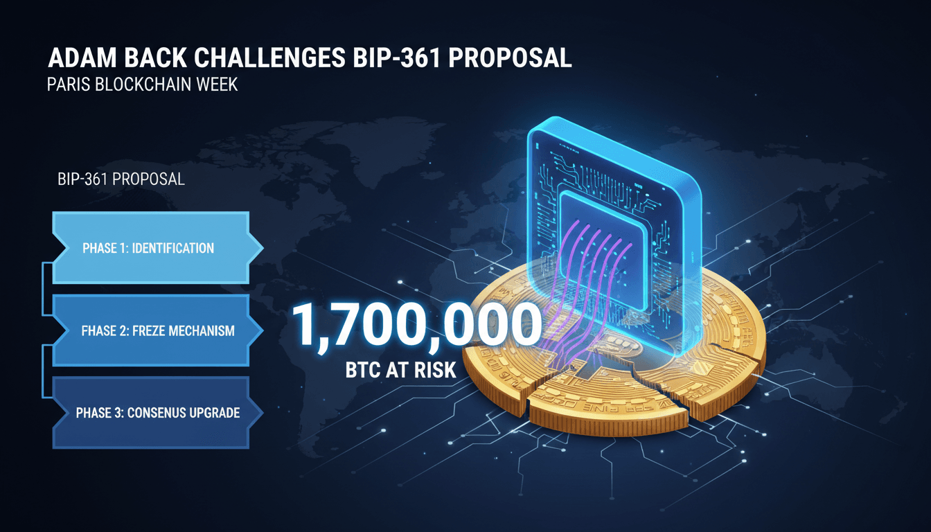 Adam Back Challenges BIP-361 Proposal at Paris Blockchain Week