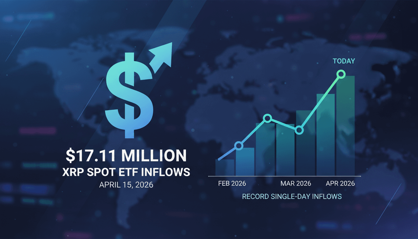 U.S. XRP Spot ETFs Achieve Record Inflows of $17.11 Million Amid Improved Market Sentiment