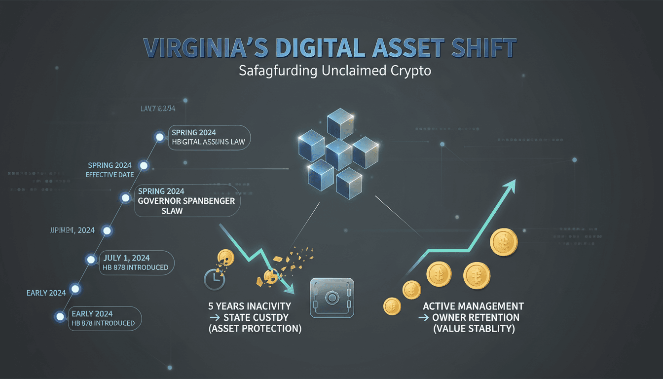 Virginia Enacts Law for In-Kind Transfer of Unclaimed Digital Assets