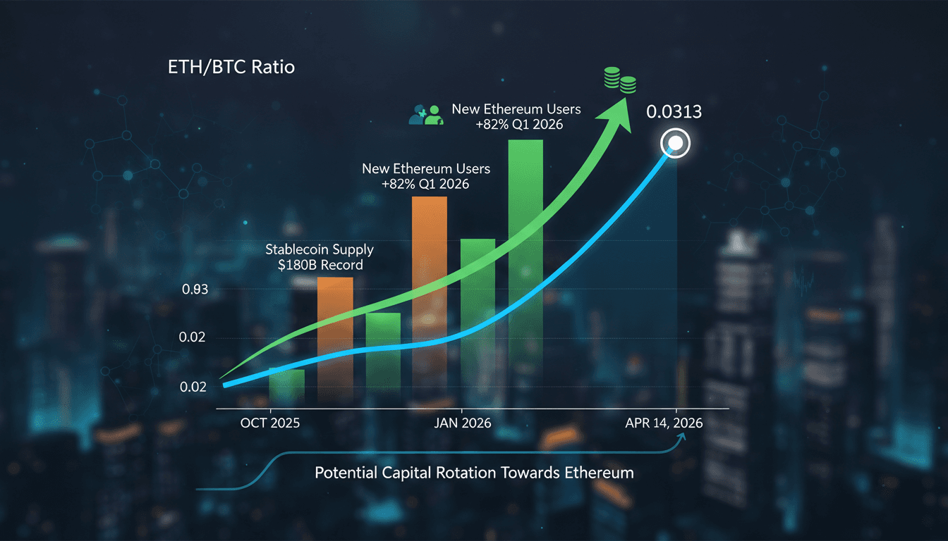ETH/BTC Ratio Hits Three-Month High Amid Increased Ethereum Activity