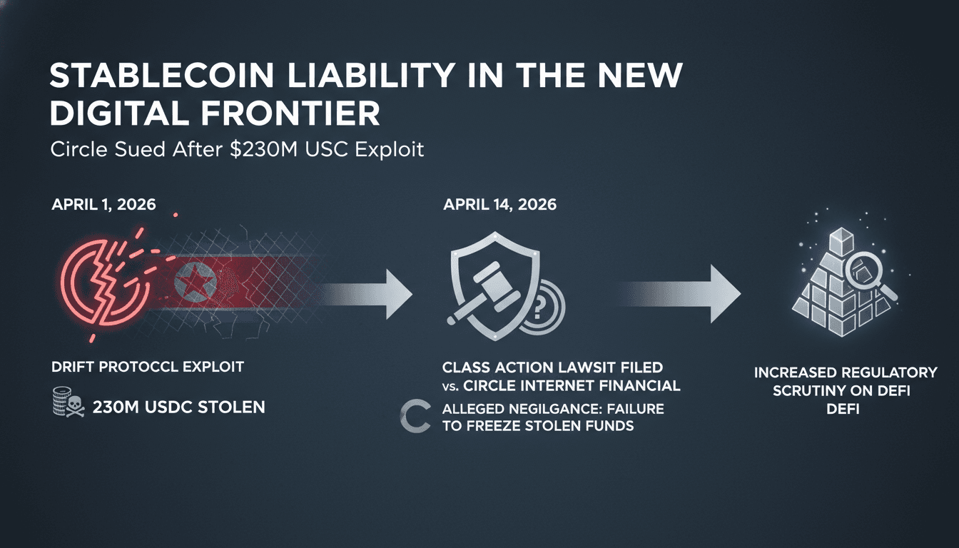 Circle Internet Financial Sued for Negligence Over Stolen USDC Following Major DeFi Exploit