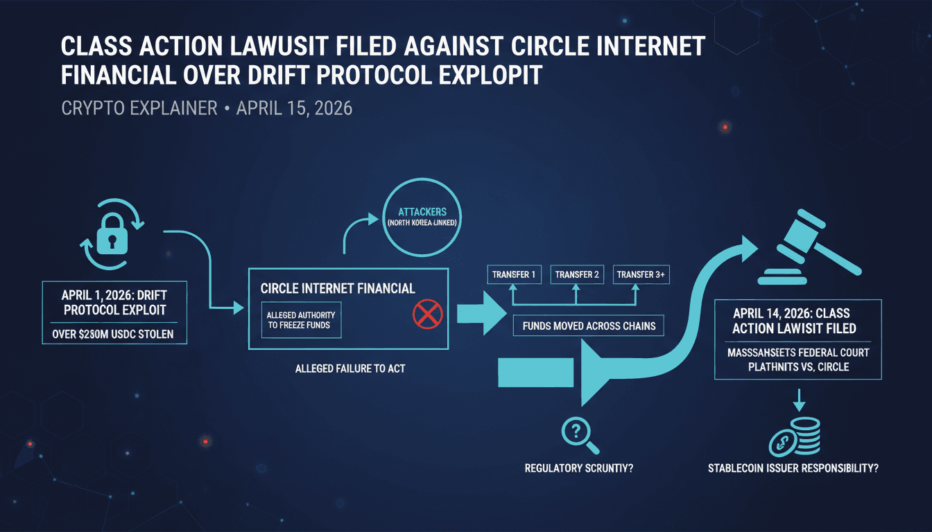 Class Action Lawsuit Filed Against Circle Internet Financial Over Drift Protocol Exploit