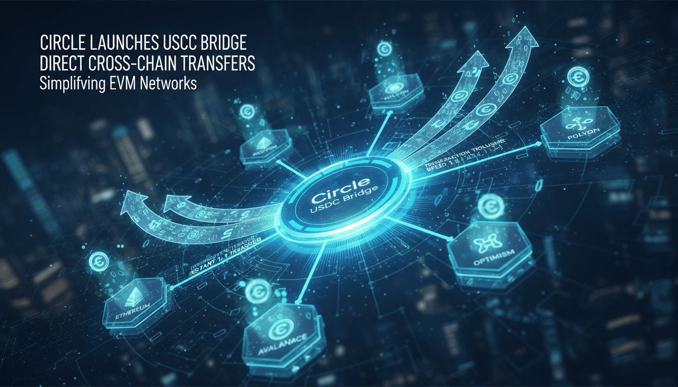 Circle Launches USDC Bridge for Direct Cross-Chain Transfers Across EVM Networks