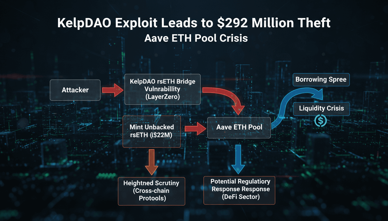 KelpDAO Exploit Leads to $292 Million Theft and Aave ETH Pool Crisis